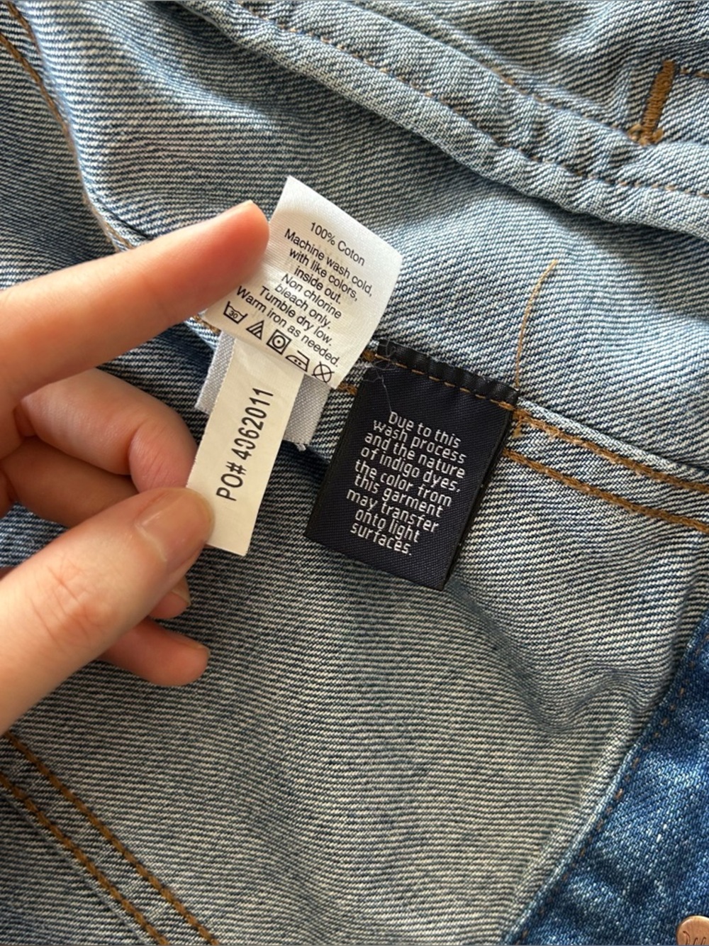 Madewell The Jean Jacket in Blue Pinter Wash - Size S - Picture 12 of 12